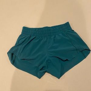 Athleta womens XXS turquoise athletic shorts